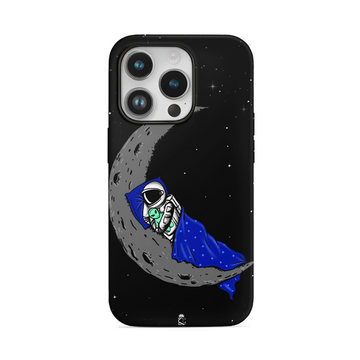 Astronaut Sleeping On moon Flexible Soft Silicone Case