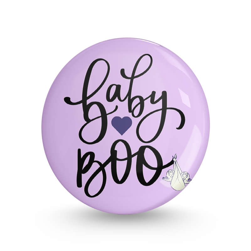 Baby Boo Pin-back Button Badge