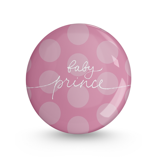 Baby Prince Pin-back Button Badge