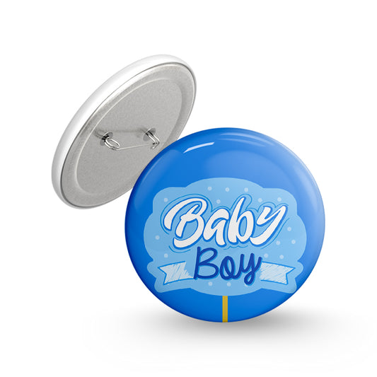 Baby Boy Pin-back Button Badge