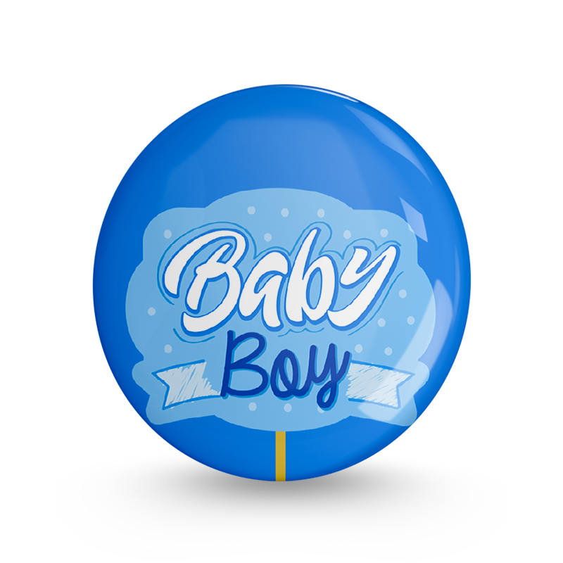 Baby Boy Pin-back Button Badge