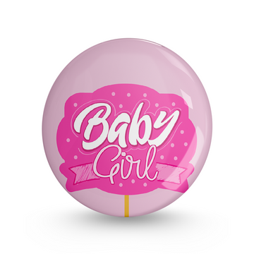 Baby Girl Pin-back Button Badge