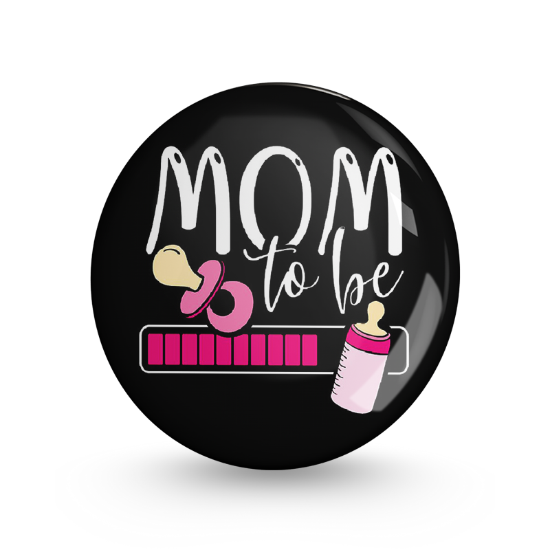 Mom To Be Pin-back Button Badge