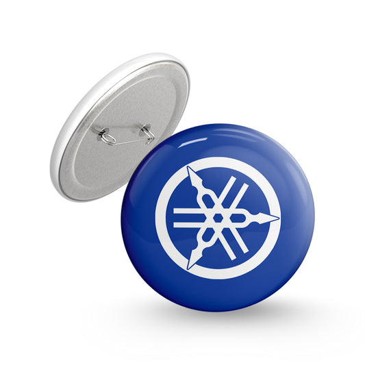 Bleed Blue Pin-back Button Badge