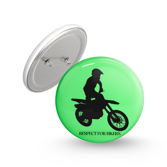 Respect For Bikers Pin-back Button Badge