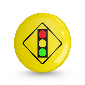 Obey Traffic Rules Pin-back Button Badge