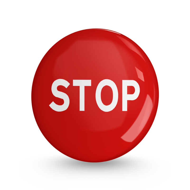 Stop Pin-back Button Badge