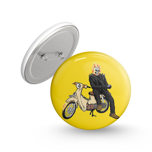 Desi Ghost Rider Pin-back Button Badge