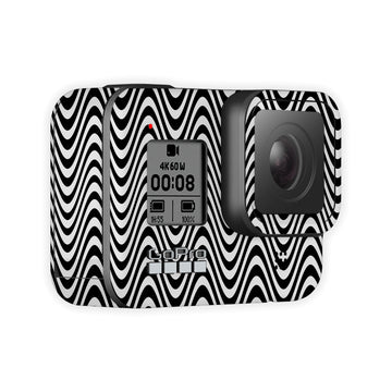 Zebra Wave Pattern Go Pro Skin