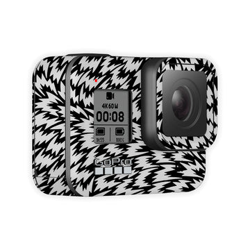 Black and White Linear Motion Go Pro Skin