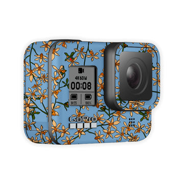 Floral Blue Go Pro Skin