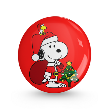 Merry Christmas Pin-back Button Badge