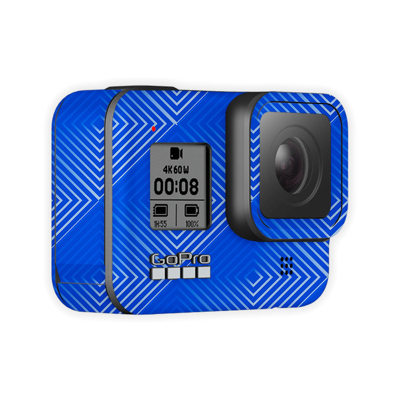 Blue Stripes Go Pro Skin