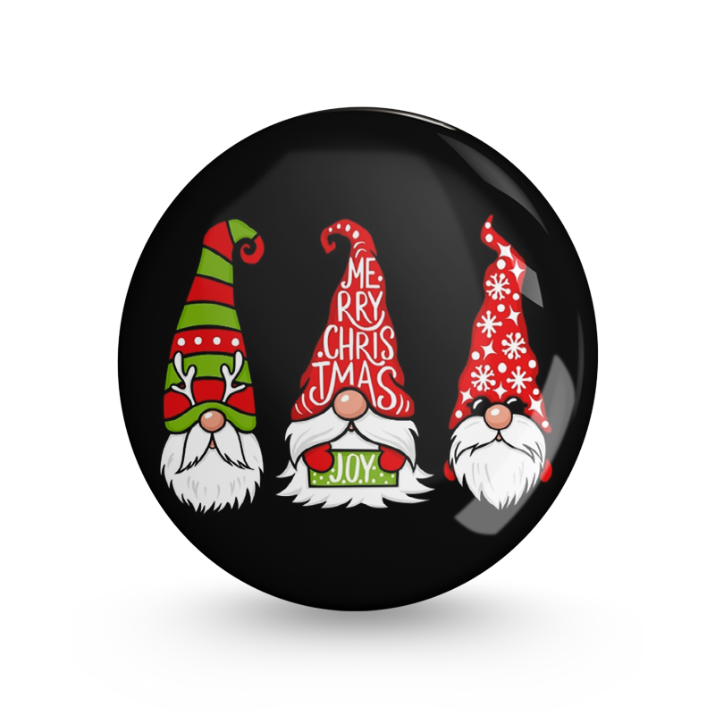 Christmas Joy Pin-back Button Badge