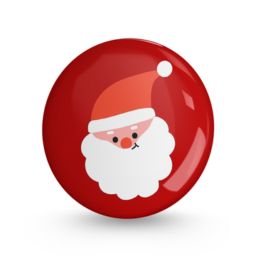 Cute Santa Pin-back Button Badge