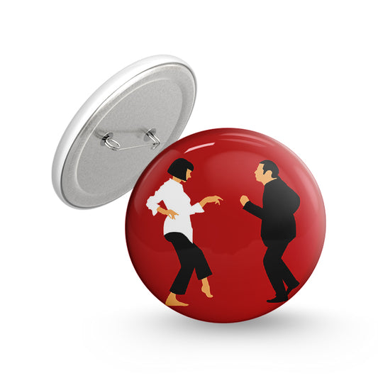 Couple Salsa Dance Pin-back Button Badge