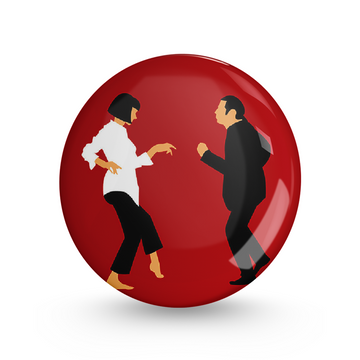 Couple Salsa Dance Pin-back Button Badge