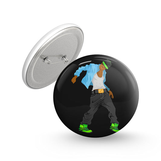 Hip Hop Pin-back Button Badge