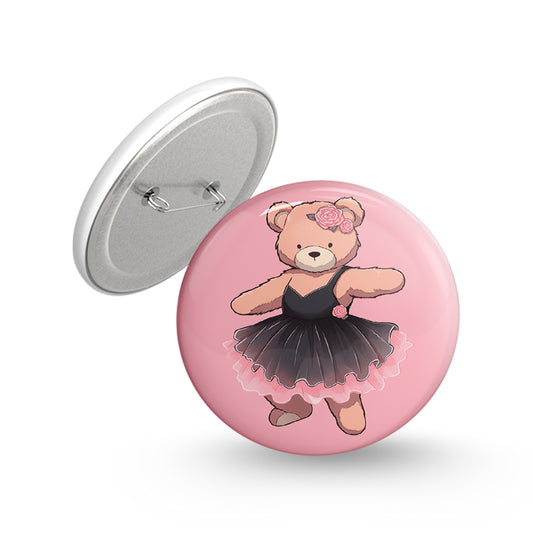 Teddy Dance Pin-back Button Badge