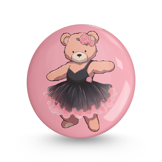 Teddy Dance Pin-back Button Badge