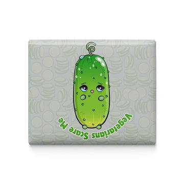 Vegetarians Scare Me Fridge Magnet