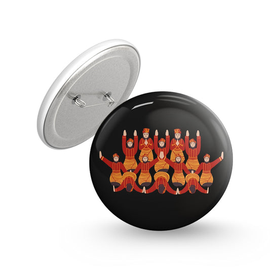 Traditional Dance Pin-back Button Badge