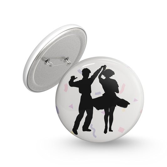 Couple Dance Pin-back Button Badge