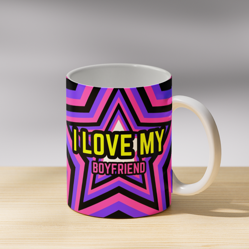 I Love My Boyfriend Coffee Mug