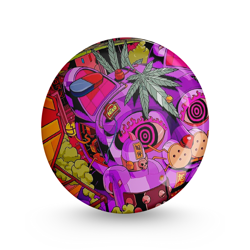 Trippy World Pin-back Button Badge