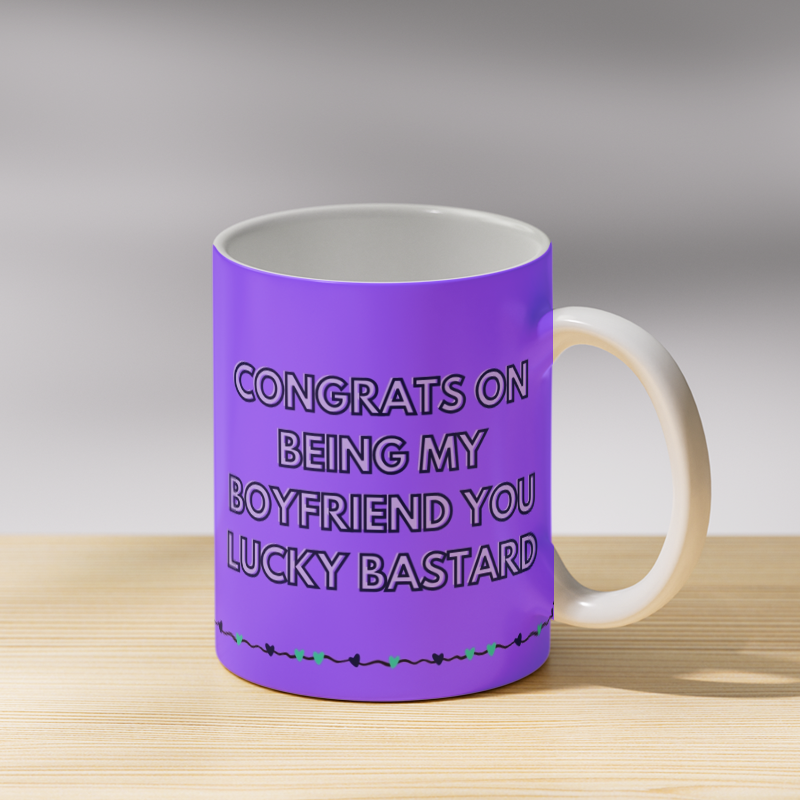 Congrats On Being My Boyfriend Coffee Mug