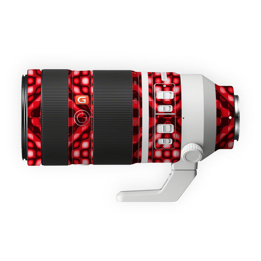 Red Disco Cubes Lens Skin