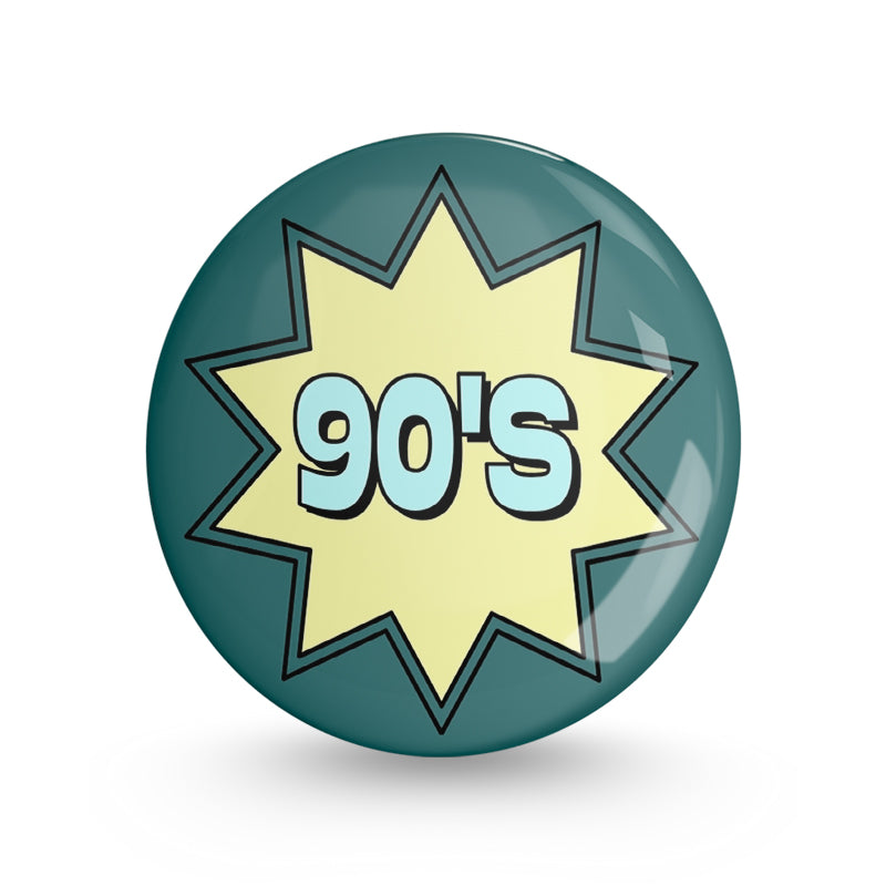 90's Pin-back Button Badge