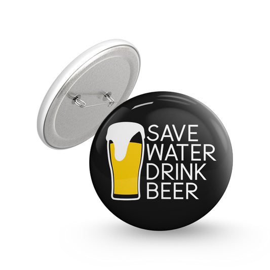 Save Water Pin-back Button Badge