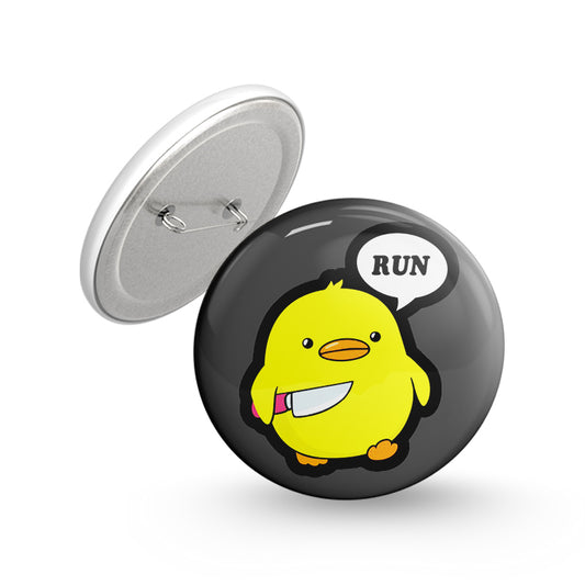 Rowdy Duck Pin-back Button Badge