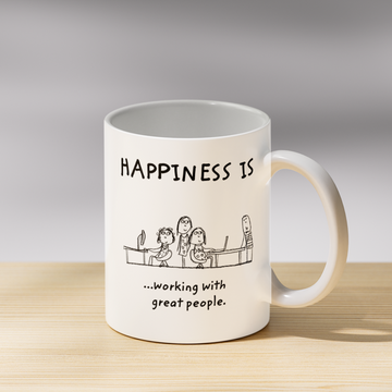 Happiness is Working with Great People Coffee Mug