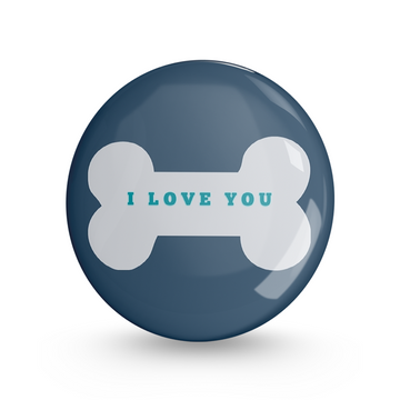 I Love You Pin-back Button Badge