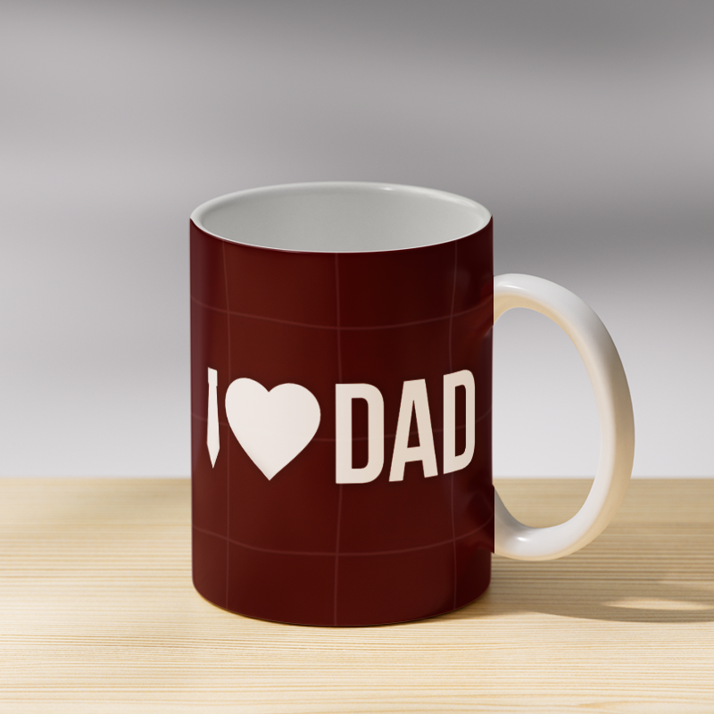 I Love Dad Coffee Mug