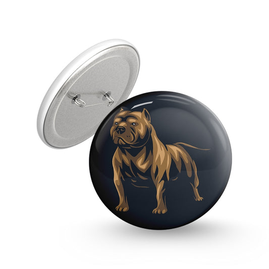 Pitbull Pin-back Button Badge