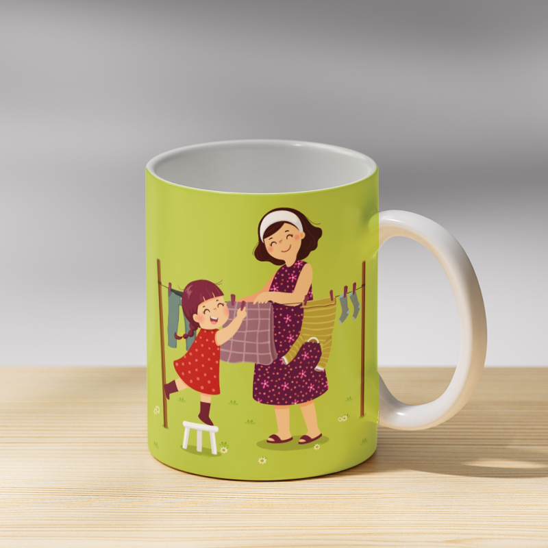 Mom and Daughter Coffee Mug