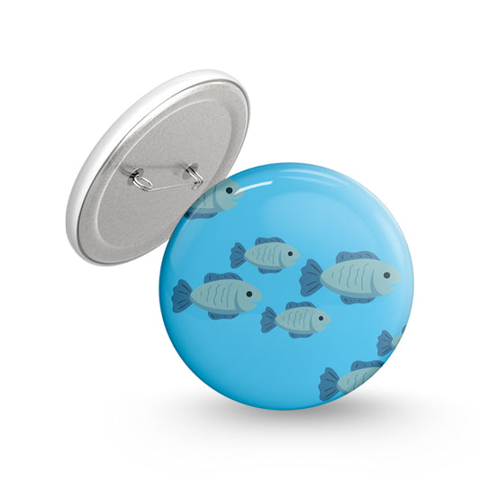 Fishes Pin-back Button Badge