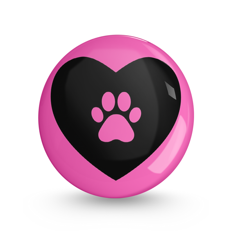 Paw Pin-back Button Badge