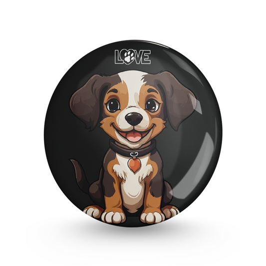 Puppy love Pin-back Button Badge