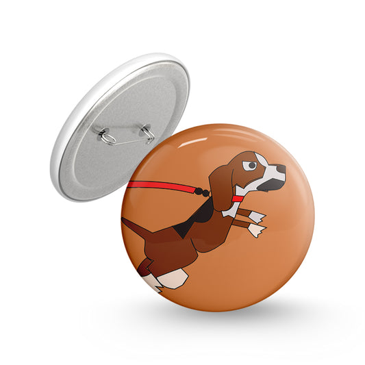 Abstarct Dog Pin-back Button Badge