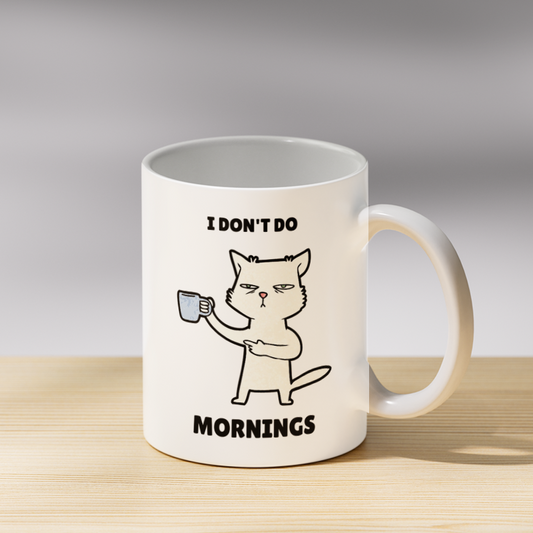 I Dont Do Mornings Coffee Mug