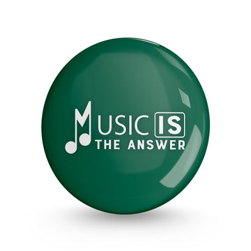 Music Is the Answer Pin-back Button Badge