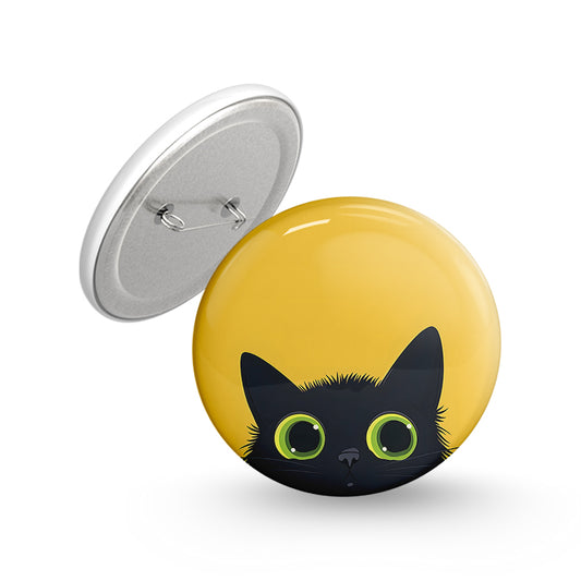 Innocent Cat Pin-back Button Badge