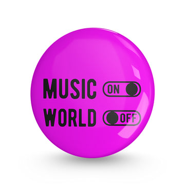 Music Mode On Pin-back Button Badge