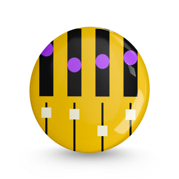 Keyboard Pin-back Button Badge