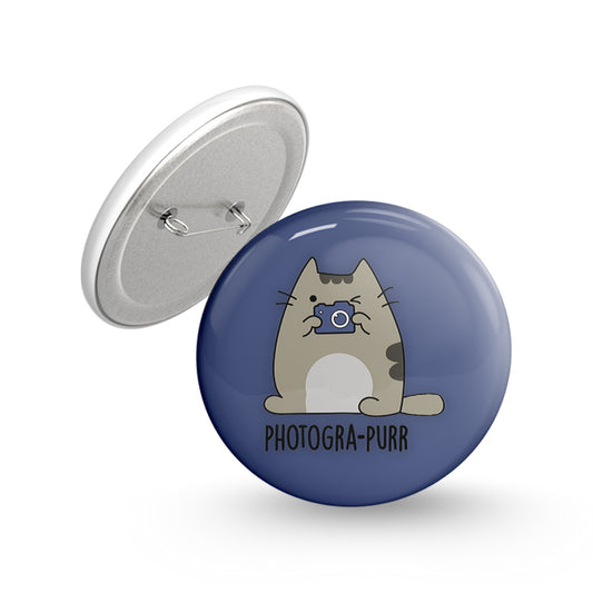 Photograpurr Pin-back Button Badge