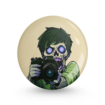 Zombiegrapher Pin-back Button Badge